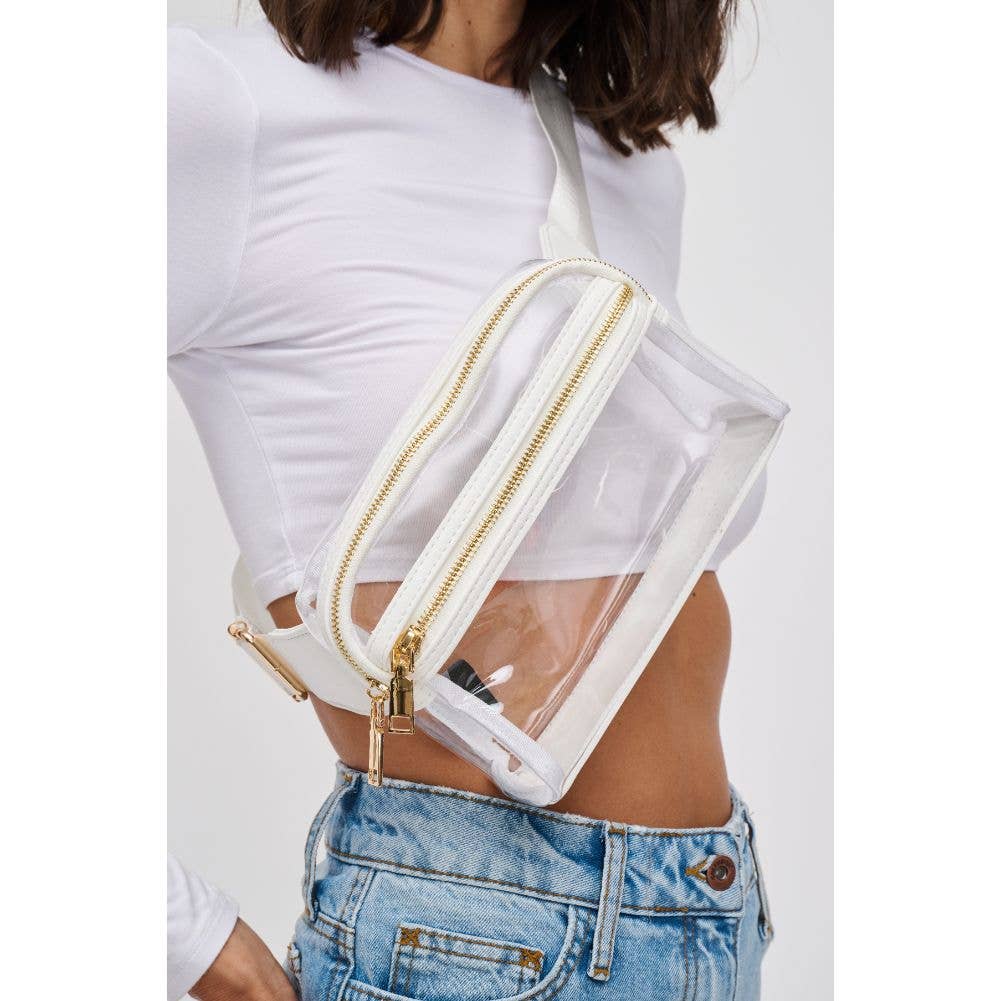 Air Clear Stadium Belt Bag Fanny Pack in White