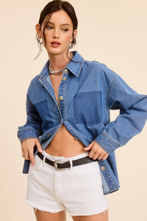 Denim Button Up