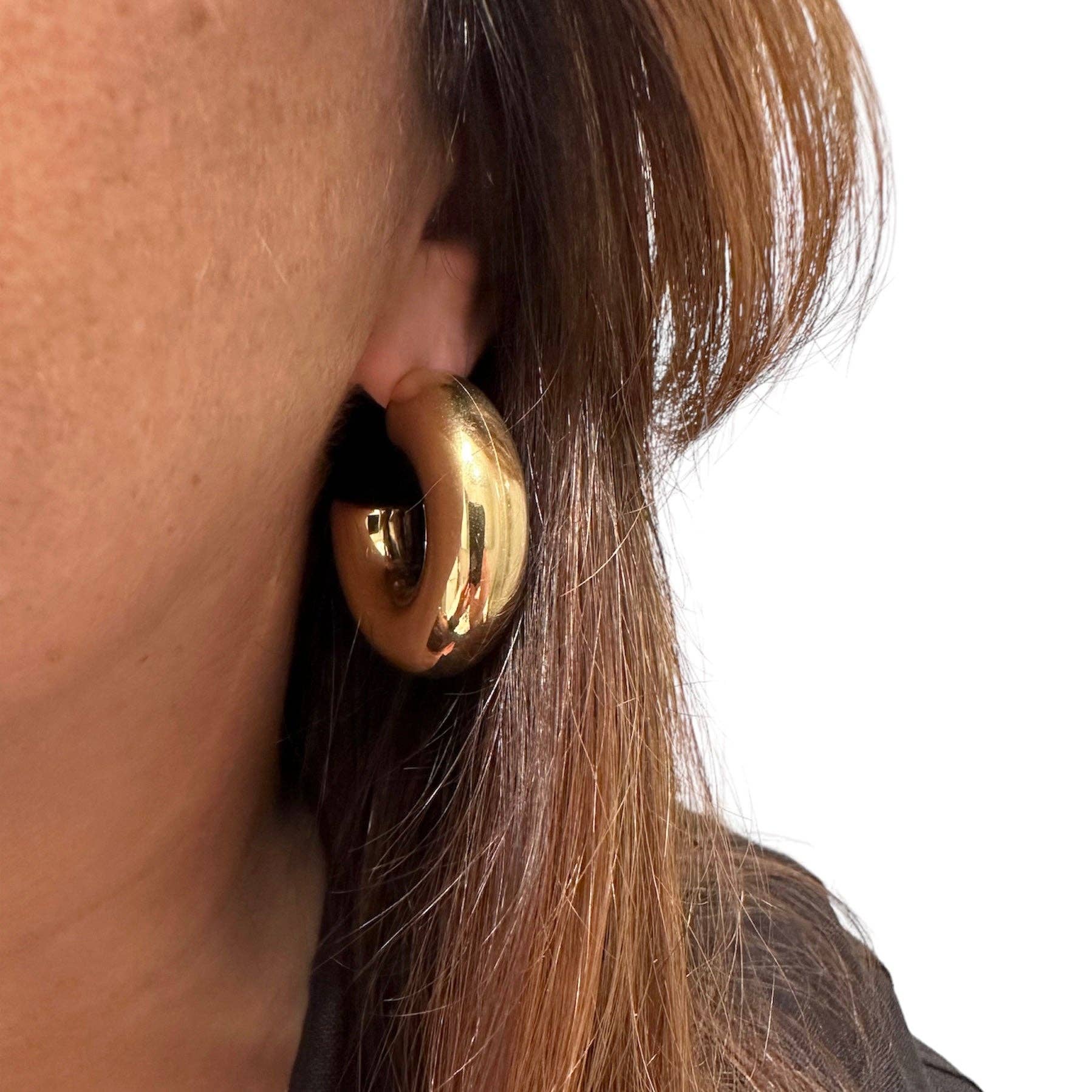 Big Hoops in Yellow gold