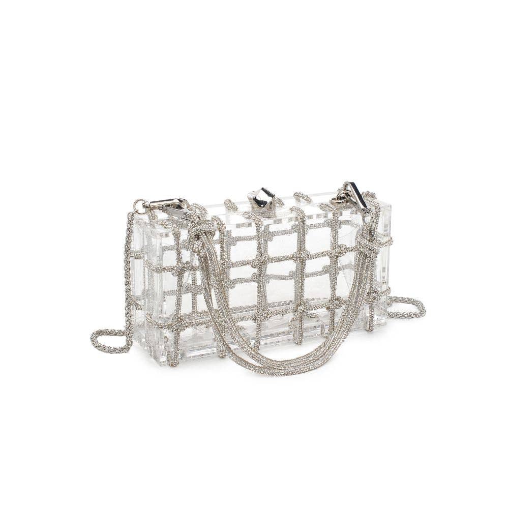 Ziggy Evening Bag in Silver