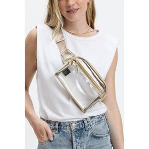 Air Clear Stadium Belt Bag Fanny Pack in Gold