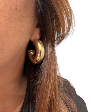 Big Hoops in Yellow gold