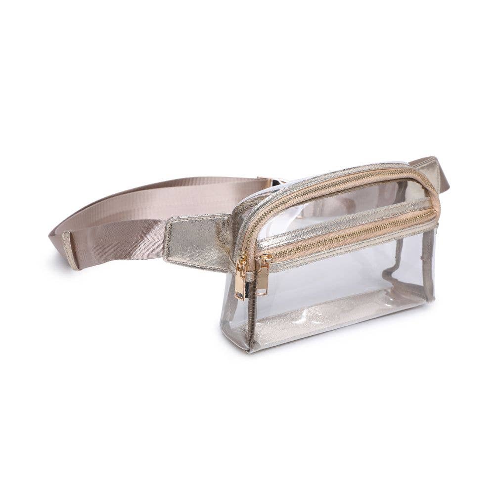 Air Clear Stadium Belt Bag Fanny Pack in Gold