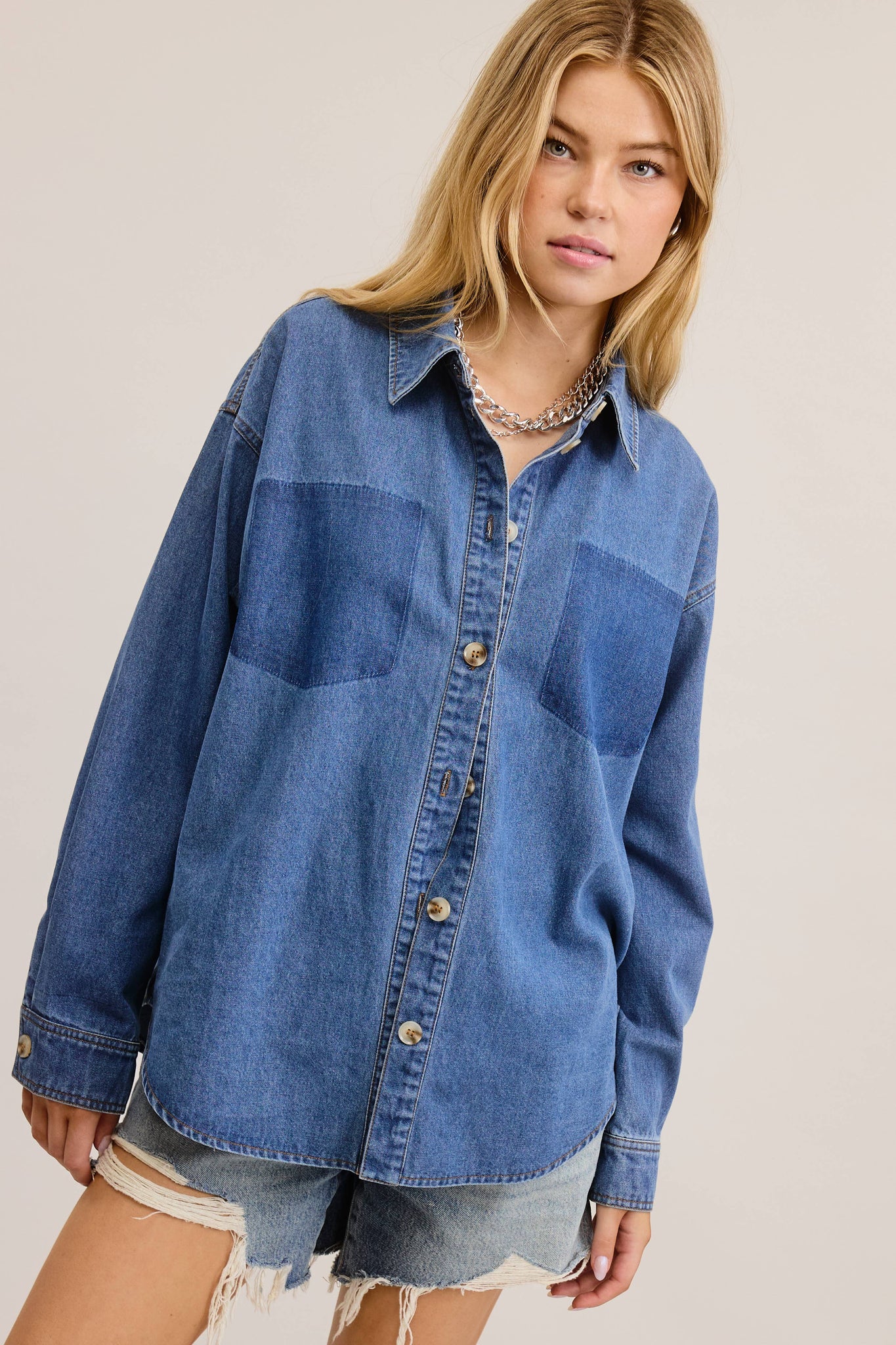 Denim Button Up