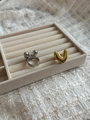 Big Heart ring in Gold