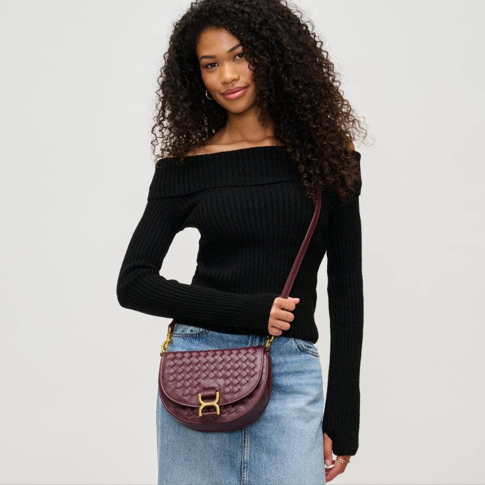 Alise Woven Crossbody in Oatmilk