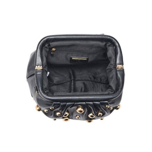 Carey Studded Clutch in Black