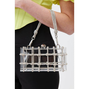 Ziggy Evening Bag in Silver