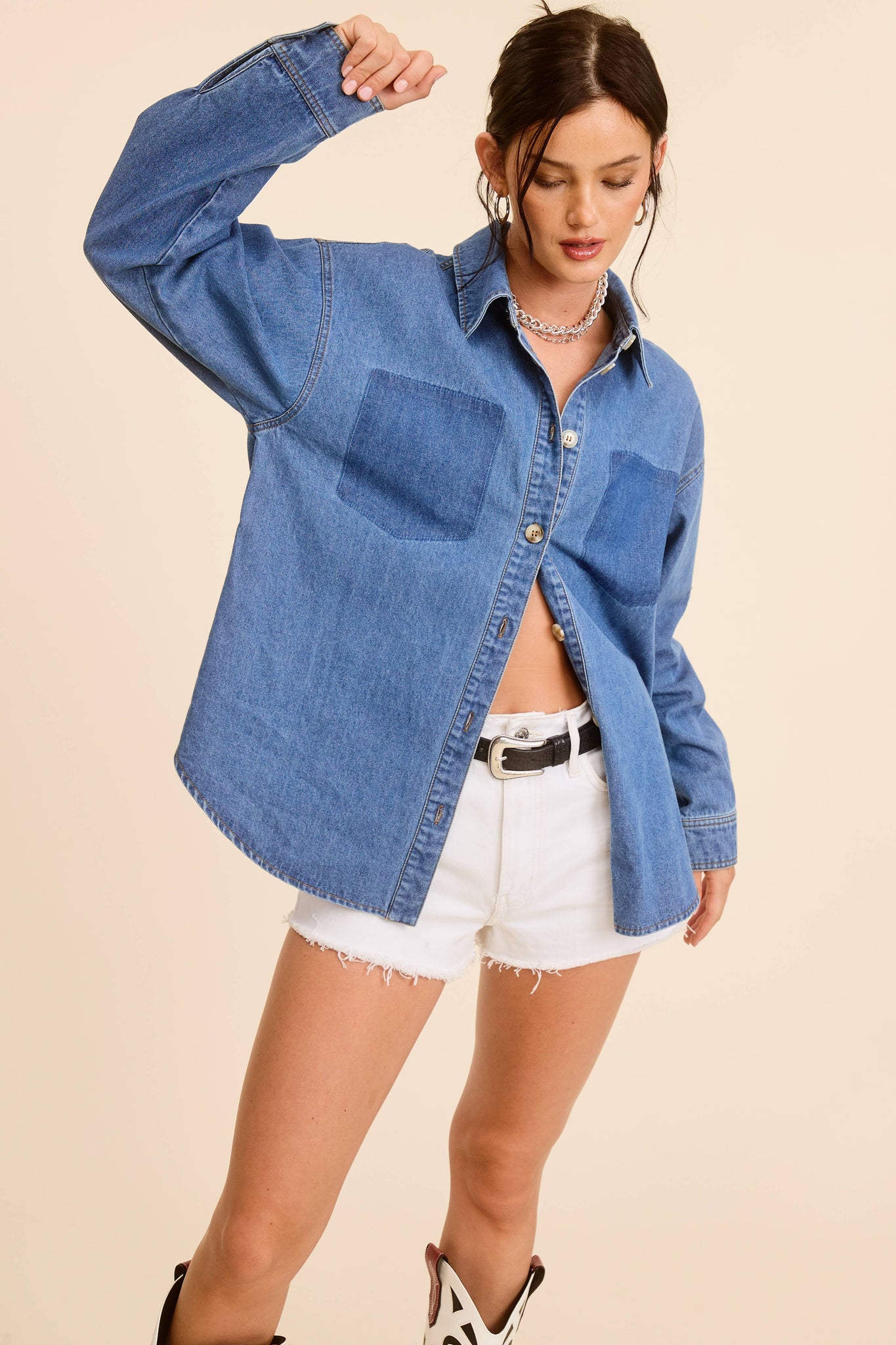 Denim Button Up