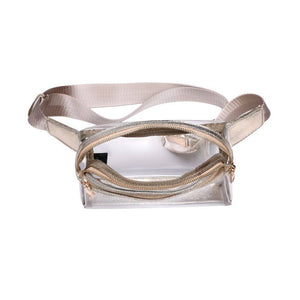 Air Clear Stadium Belt Bag Fanny Pack in Gold