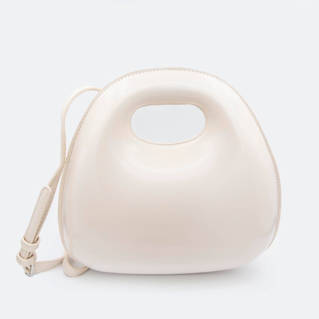Cream Bubble Bag With Long Strap