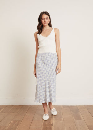 August Asymmetrical Bias Skirt
