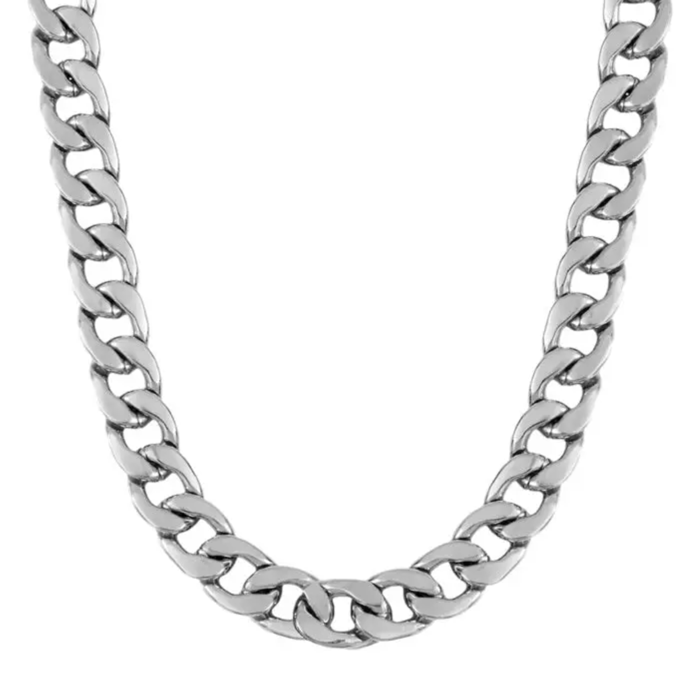 chunky silver chain necklace